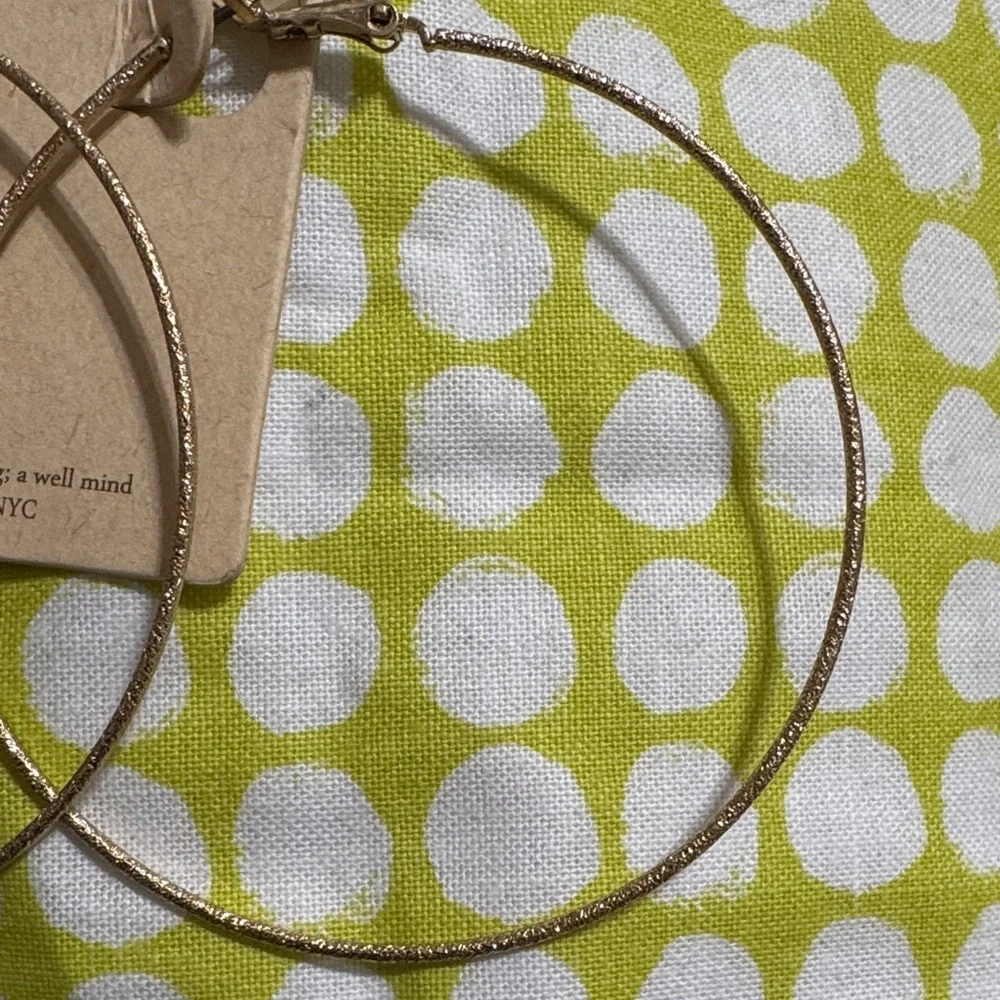 Gold Hoop Earrings - Picture 3 of 4